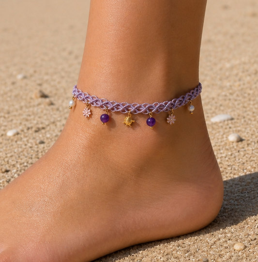Bracelet de cheville "Tortue des Lagons"